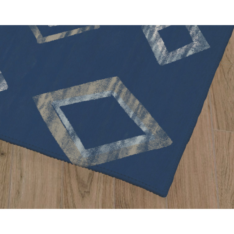 Union Rustic Jorrel Blue Indoor/Outdoor Rug Wayfair